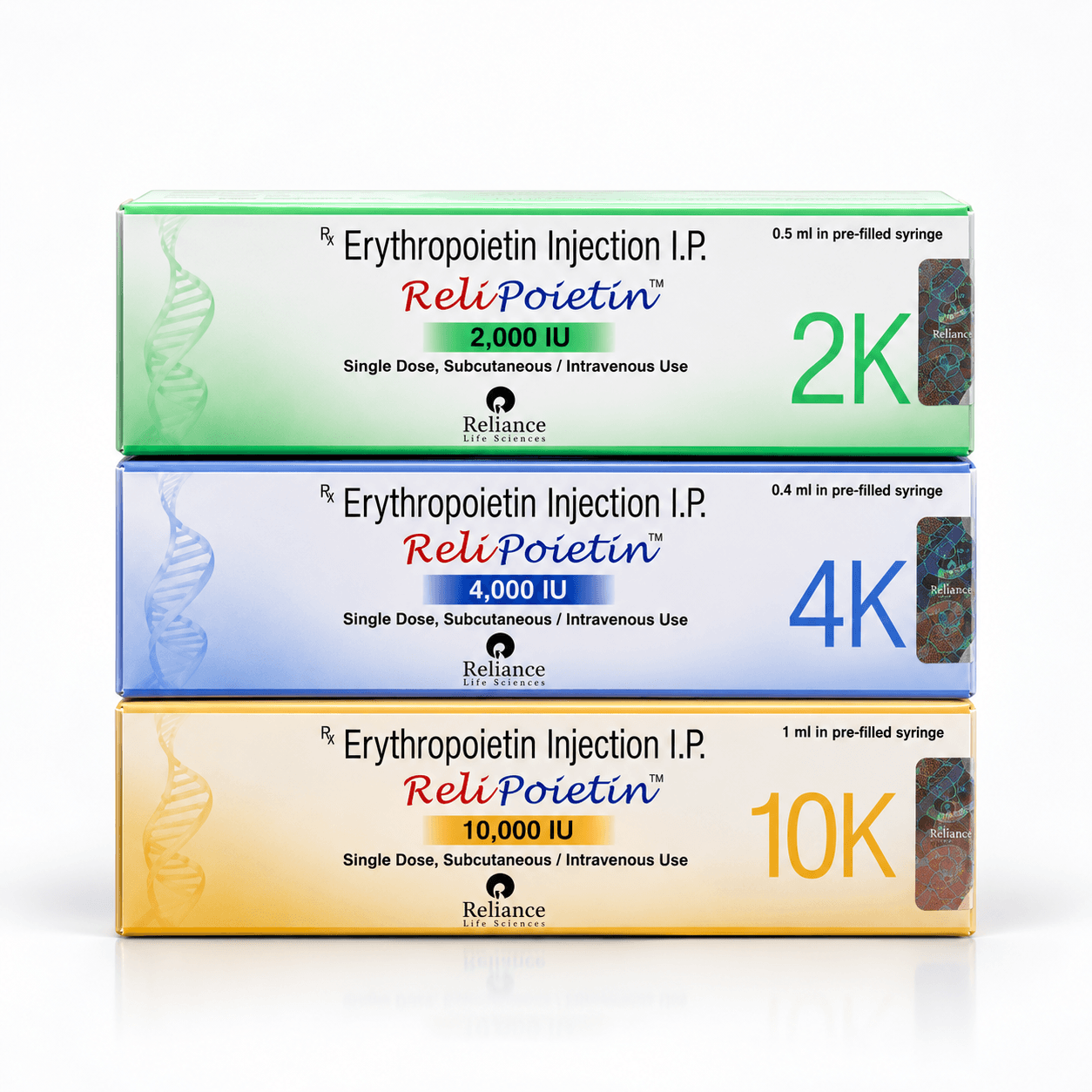 ReliPoietin product packaging